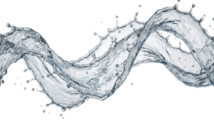 Dynamic Water Wave: A graceful wave of water elegantly dances, freezing a moment of pure liquid motion, capturing the ephemeral beauty of fluidity.