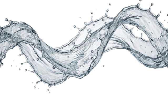 Dynamic Water Wave: A graceful wave of water elegantly dances, freezing a moment of pure liquid motion, capturing the ephemeral beauty of fluidity.