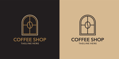 Unique coffee shop logo design