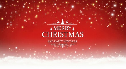 Merry christmas and happy new year festive background