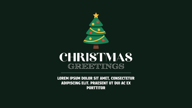 Christmas Greetings Text Animation Titles