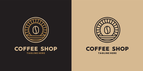 Unique coffee shop logo design