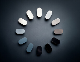 Colorful Loading Icon on a Dark Gradient Background