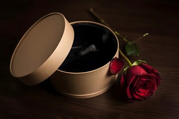 Rose gift box love