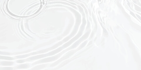 Abstract clear white water ripples with soft light shadow effect background.