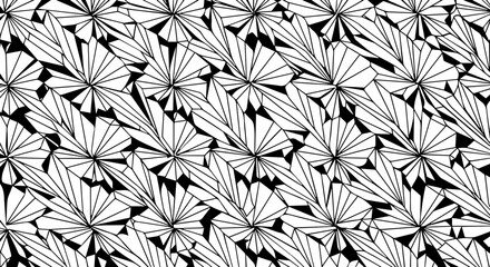 Stunning geometric leaf pattern for modern designs, elegant textile prints, creative backgrounds, and eye catching abstract art projects, originally vector based
