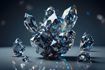 Shiny crystal diamond