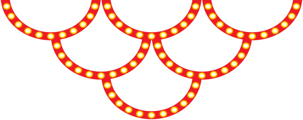 Naklejka premium Marquee lights