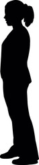 a girl body silhouette vector