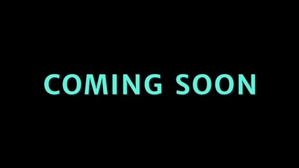 Coming Soon Intro - Turquoise Text Reveal on Black Background