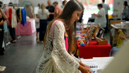 Discover a vibrant marketplace with artisan crafts and unique finds celebrating creativity