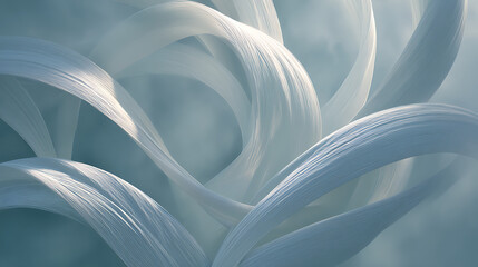 Abstract blue wavy background with digital texture and soft curves