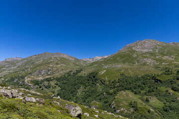 Beautiful alpine landscape in the Maurienne valley, Savoie , France