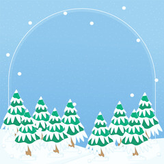 winter night forest frame 1