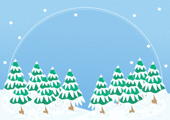 winter night forest frame 2