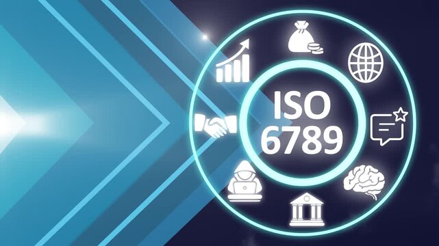 ISO 6789 acronym, applicable for the step by step and continuous calibration of torque measurement devices. Showing ISO 6789 icons on virtual screen.