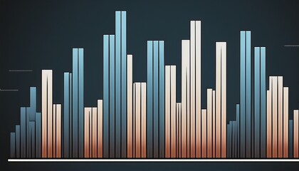 bar graph made up of six vertical bars of varying heights the bars are arranged in a vertical line with the tallest bar at the bottom and the smallest at the top