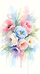 Obraz premium abstract floral wallpaper background nature pattern design flora flowers 