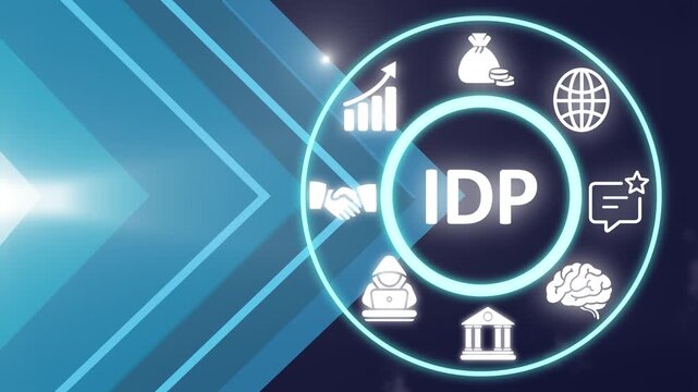 IDP acronym, intelligent document processing software, software utilizes machine learning, natural language processing, and optical character recognition to automate the extraction of data. 4K video