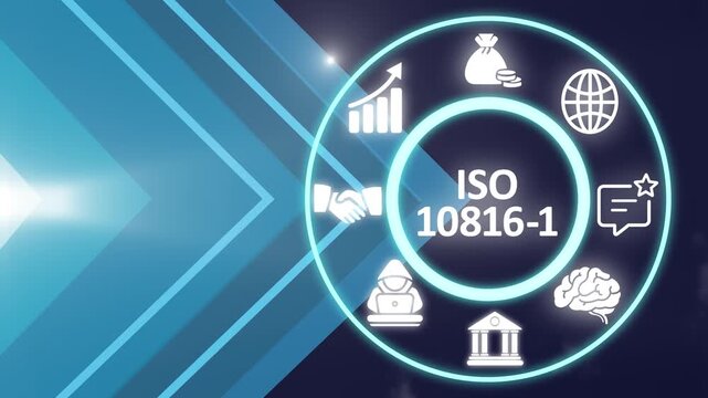 ISO 10816-1 gives general guidelines for the evaluation of machine vibration by measurements on non rotating parts. Showing ISO 10816-1 icons on virtual screen.