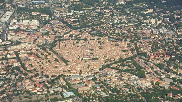vue drone d'Aix en Provence