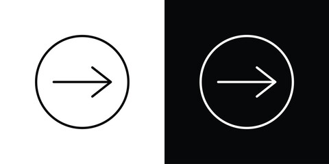 Next steps icon line drawing clipart symbol. Vector illustration