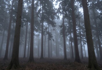 Misty forest