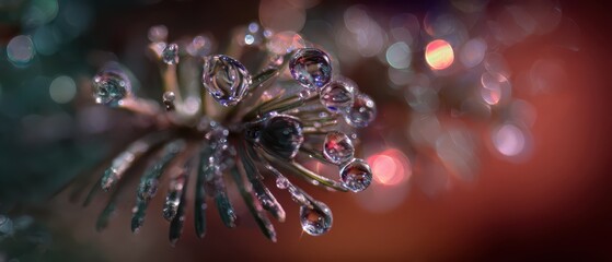 Glistening droplets capture the spirit of New Year