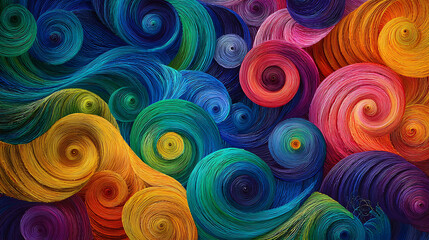 Abstract colorful seamless circle pattern vector illustration background
