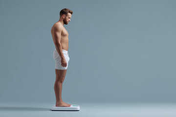 Handsome fit Caucasian man with a healthy body type 