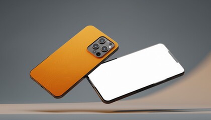 Modern Phone Showcase: A sleek modern phone design, showcasing its camera features and screen, highlighting its premium design elements.