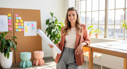 Biophilic office space planner presenting flexible floor plan layout options for companies updating open plan areas and focus zones to improve team flow, collaboration and employee wellbeing