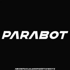 Modern decorative sans serif alphabet display font vector illustration