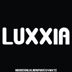 Modern luxury sharp serif alphabet display font vector illustration