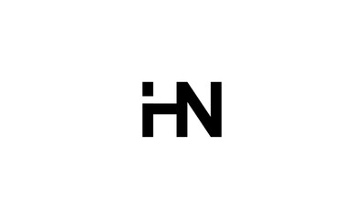 HN Initial letters logo or HM monogram logo