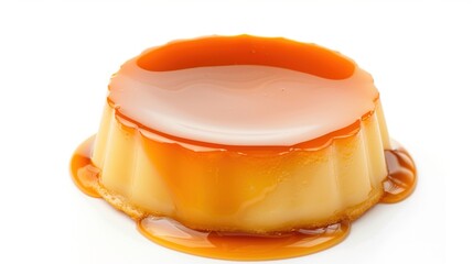 Cr&egrave;me Caramel Flan Collection: Silky Cr&egrave;me Caramel Flans with Caramel Sauce, Served on Varied Plates (White, Speckled, Ridged) with Garnishes (Mint) for Dessert, Culinary, and Dining Inspiration