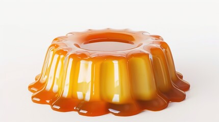 Cr&egrave;me Caramel Flan Collection: Silky Cr&egrave;me Caramel Flans with Caramel Sauce, Served on Varied Plates (White, Speckled, Ridged) with Garnishes (Mint) for Dessert, Culinary, and Dining Inspiration