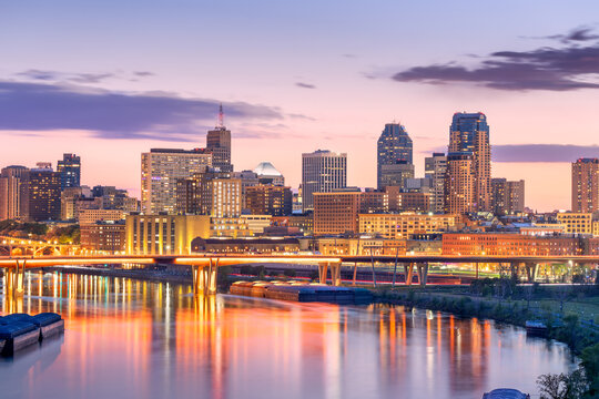 Saint Paul, Minnesota, USA at Dusk 2042