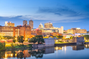 Fototapeta premium Peoria, Illinois, USA Downtown City Skyline 2013