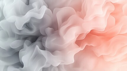 Elegant abstract background with soft pink and gray waves, featuring gentle lighting in a modern design for various digital applications