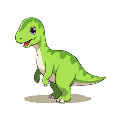 Fototapeta premium Cute Brontosaurus Clipart 07