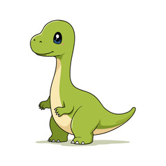Fototapeta premium Cute Brontosaurus Clipart 04