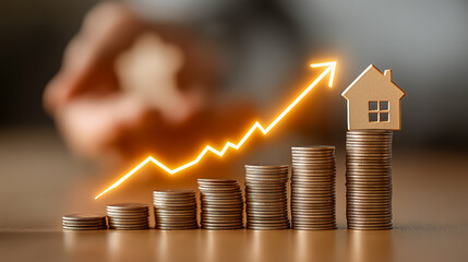 住宅ローンの金利上昇と物価高を示すビジネス背景