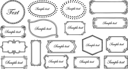 Ornamental Black Masquerade Mask Vector Set Silhouette Collection, Elegant Feathered Carnival Eye Masks, Venice Party Costume Decoration Graphics, Isolated Elements