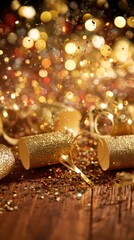 Obraz premium Sparkling celebration for New Year festivities