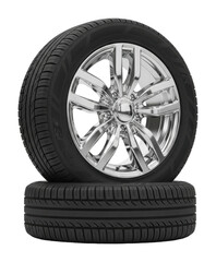 Obraz premium Tire maintenance tips for optimal performance garage guide up-close isolated on transparent background