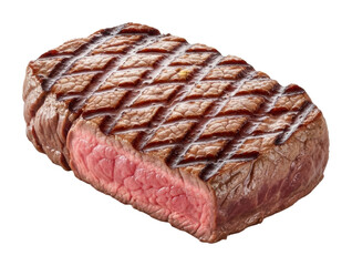 Grilled steak cooking process kitchen food isolated on transparent background