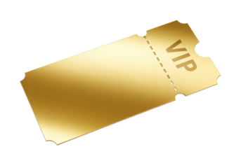 Elegant Shiny Golden VIP Ticket Design for Event Invitation and Promotion