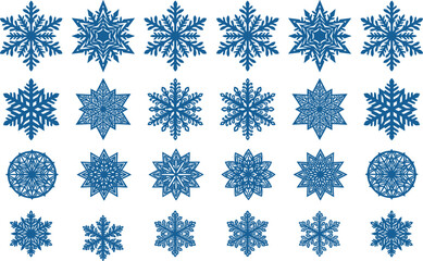 Mega Collection of Black Silhouette New Year, Christmas, and Celebration Icons, Including Champagne Glasses, Antlers, Snowflakes, and Lucky Charms for Holiday Graphics.