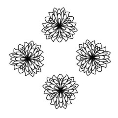  Geometric seamless pattern background mandala motif 